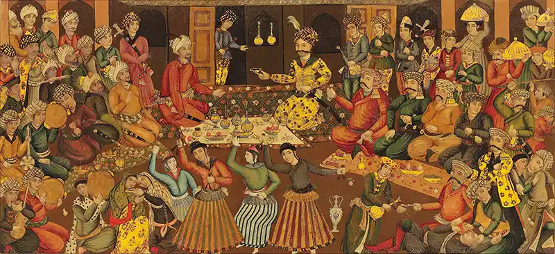 Shah Abbas receiving Nadir Mohammad Khan.